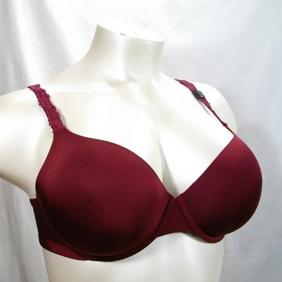38DDD Paramour 135035 Lissa Contour UW Bra Burgundy NWT - Picture 3 of 10